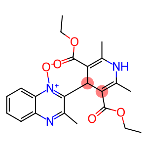 1,4-Dihydro-4-[[3-methylquinoxaline 1-oxide]-2-yl]-2,6-dimethylpyridine-3,5-dicarboxylic acid diethyl ester