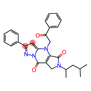 6,7-Dihydro-6-(1,3-dimethylbutyl)-4-(2-oxo-2-phenylethyl)-2-phenyl-4H-1,4,6,8a-tetraaza-s-indacene-5,8-dione