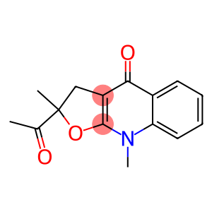 2,3-Dihydro-2-acetyl-2,9-dimethylfuro[2,3-b]quinolin-4(9H)-one