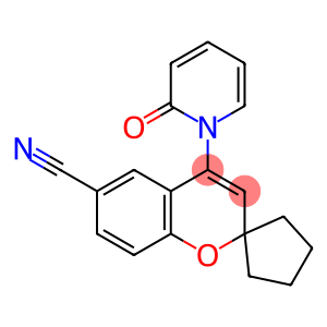 4-[(1,2-Dihydro-2-oxopyridin)-1-yl]-2,2-tetramethylene-2H-1-benzopyran-6-carbonitrile