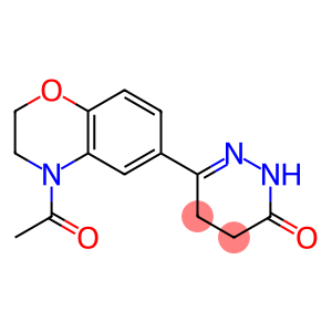 4,5-Dihydro-6-[(4-acetyl-2,3-dihydro-4H-1,4-benzoxazin)-6-yl]pyridazin-3(2H)-one