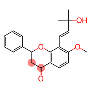2,3-Dihydro-8-(3-hydroxy-3-methyl-1-butenyl)-7-methoxy-2-phenyl-4H-1-benzopyran-4-one