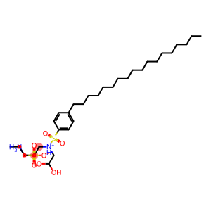dihydroxyethyl p-octadecyl phenylsulfonyl amino propyl ammoium propylsulfonate