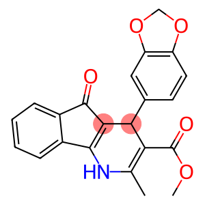 4,5-Dihydro-2-methyl-4-(3,4-methylenedioxyphenyl)-5-oxo-1H-indeno[1,2-b]pyridine-3-carboxylic acid methyl ester