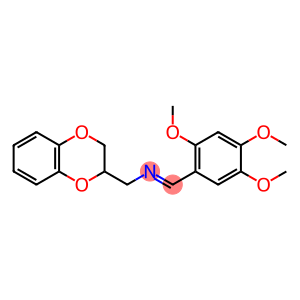 2,3-dihydro-1,4-benzodioxin-2-yl-N-(2,4,5-trimethoxybenzylidene)methanamine