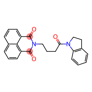 2-[4-(2,3-dihydro-1H-indol-1-yl)-4-oxobutyl]-1H-benzo[de]isoquinoline-1,3(2H)-dione