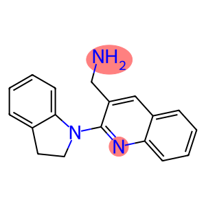 [2-(2,3-dihydro-1H-indol-1-yl)quinolin-3-yl]methanamine