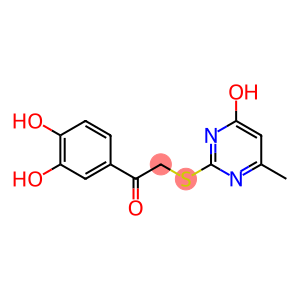 1-(3,4-dihydroxyphenyl)-2-[(4-hydroxy-6-methyl-2-pyrimidinyl)sulfanyl]ethanone