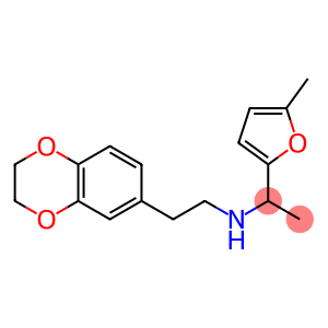 [2-(2,3-dihydro-1,4-benzodioxin-6-yl)ethyl][1-(5-methylfuran-2-yl)ethyl]amine