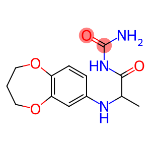 [2-(3,4-dihydro-2H-1,5-benzodioxepin-7-ylamino)propanoyl]urea