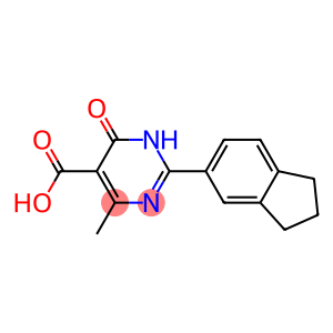 2-(2,3-dihydro-1H-inden-5-yl)-4-methyl-6-oxo-1,6-dihydropyrimidine-5-carboxylic acid