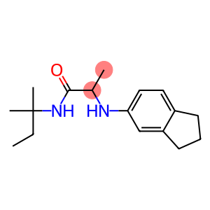 2-(2,3-dihydro-1H-inden-5-ylamino)-N-(2-methylbutan-2-yl)propanamide