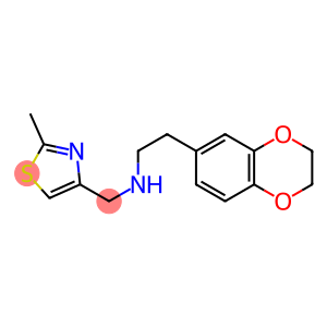 [2-(2,3-dihydro-1,4-benzodioxin-6-yl)ethyl][(2-methyl-1,3-thiazol-4-yl)methyl]amine