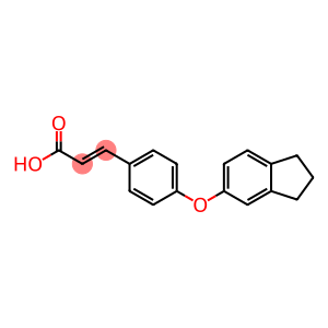 3-[4-(2,3-dihydro-1H-inden-5-yloxy)phenyl]prop-2-enoic acid