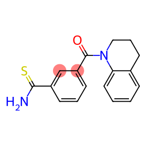 3-(3,4-dihydroquinolin-1(2H)-ylcarbonyl)benzenecarbothioamide