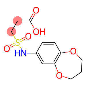 3-(3,4-dihydro-2H-1,5-benzodioxepin-7-ylsulfamoyl)propanoic acid