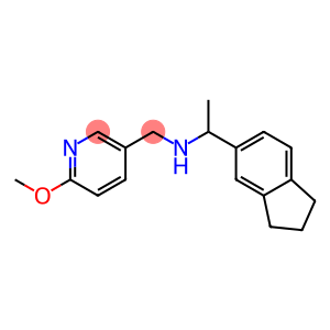 [1-(2,3-dihydro-1H-inden-5-yl)ethyl][(6-methoxypyridin-3-yl)methyl]amine