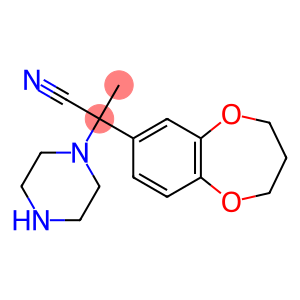 2-(3,4-dihydro-2H-1,5-benzodioxepin-7-yl)-2-(piperazin-1-yl)propanenitrile