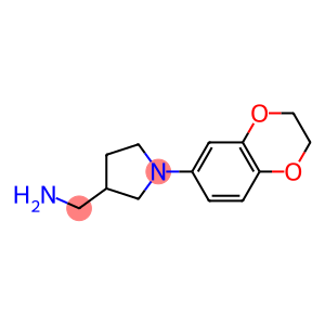 [1-(2,3-dihydro-1,4-benzodioxin-6-yl)pyrrolidin-3-yl]methylamine