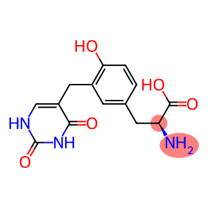 3-((1,3-dihydro-2,4-dioxopyrimidin-5-yl)methyl)tyrosine