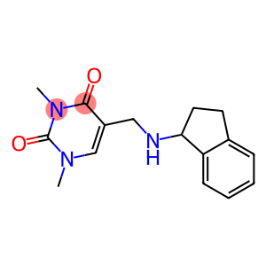5-[(2,3-dihydro-1H-inden-1-ylamino)methyl]-1,3-dimethyl-1,2,3,4-tetrahydropyrimidine-2,4-dione