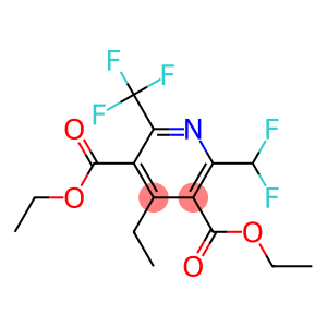 2-Difluoromethyl-6-(trifluoromethyl)-4-ethylpyridine-3,5-dicarboxylic acid diethyl ester