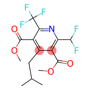 2-Difluoromethyl-6-(trifluoromethyl)-4-isobutylpyridine-3,5-dicarboxylic acid dimethyl ester