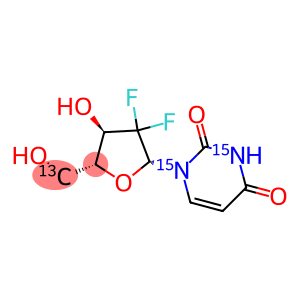 2Deoxy-22difluorouridine, 13C, 15N2