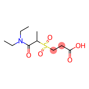 3-{[1-(diethylcarbamoyl)ethane]sulfonyl}propanoic acid