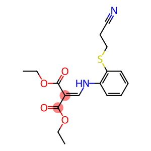 diethyl 2-({2-[(2-cyanoethyl)thio]anilino}methylidene)malonate