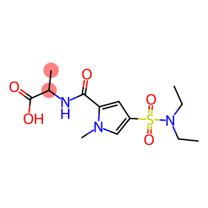 2-[({4-[(diethylamino)sulfonyl]-1-methyl-1H-pyrrol-2-yl}carbonyl)amino]propanoic acid