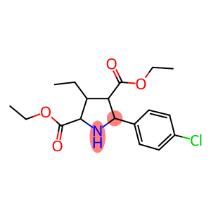 DIETHYL 5-(4-CHLOROPHENYL)-3-ETHYL-2,4-PYRROLIDINEDICARBOXYLATE