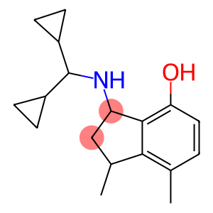 3-[(dicyclopropylmethyl)amino]-1,7-dimethyl-2,3-dihydro-1H-inden-4-ol