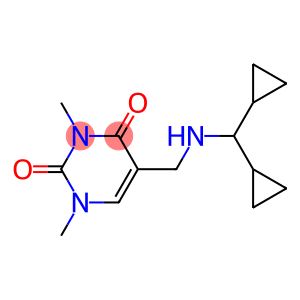 5-{[(dicyclopropylmethyl)amino]methyl}-1,3-dimethyl-1,2,3,4-tetrahydropyrimidine-2,4-dione