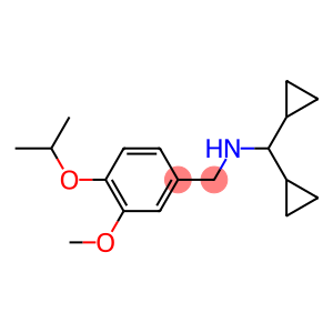 (dicyclopropylmethyl)({[3-methoxy-4-(propan-2-yloxy)phenyl]methyl})amine