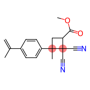 2,2-Dicyano-3-methyl-3-[4-(1-methylvinyl)phenyl]cyclobutane-1-carboxylic acid methyl ester