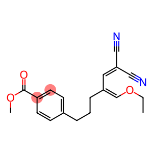 4-[6,6-Dicyano-4-(ethoxymethylene)-5-hexenyl]benzoic acid methyl ester