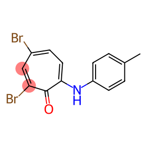2,4-DIBROMO-7-(P-TOLUIDINO)-2,4,6-CYCLOHEPTATRIENONE