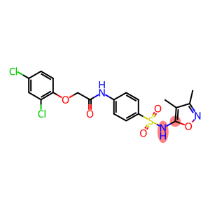 2-(2,4-dichlorophenoxy)-N-(4-{[(3,4-dimethylisoxazol-5-yl)amino]sulfonyl}phenyl)acetamide