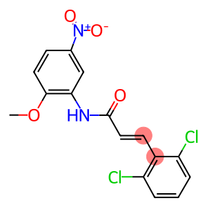 3-(2,6-dichlorophenyl)-N-{5-nitro-2-methoxyphenyl}acrylamide