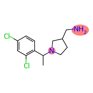 {1-[1-(2,4-dichlorophenyl)ethyl]pyrrolidin-3-yl}methanamine