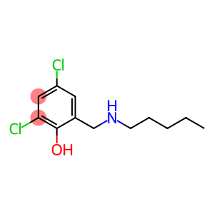 2,4-dichloro-6-[(pentylamino)methyl]phenol