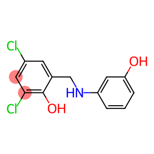 2,4-dichloro-6-{[(3-hydroxyphenyl)amino]methyl}phenol