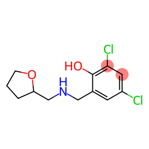 2,4-dichloro-6-{[(oxolan-2-ylmethyl)amino]methyl}phenol
