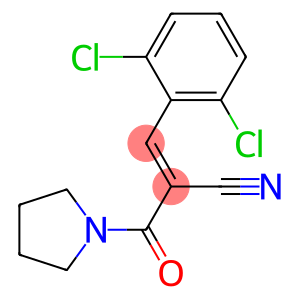 3-(2,6-dichlorophenyl)-2-(tetrahydro-1H-pyrrol-1-ylcarbonyl)acrylonitrile