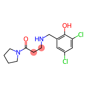 3-{[(3,5-dichloro-2-hydroxyphenyl)methyl]amino}-1-(pyrrolidin-1-yl)propan-1-one