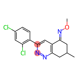 3-(2,4-dichlorophenyl)-7-methyl-7,8-dihydro-5(6H)-cinnolinone O-methyloxime