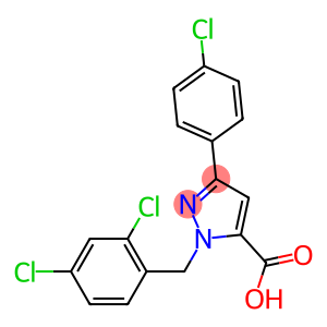 1-(2,4-DICHLOROBENZYL)-3-(4-CHLOROPHENYL)-1H-PYRAZOLE-5-CARBOXYLIC ACID
