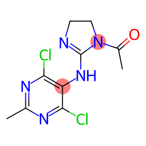 1-[2-(4,6-DICHLORO-2-METHYLPYRIMIDIN-5-YLAMINO)-4,5-DIHYDROIMIDAZOL-1-YL]ETHANONE