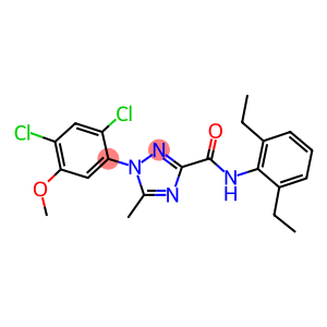 1-(2,4-DICHLORO-5-METHOXYPHENYL)-N-(2,6-DIETHYLPHENYL)-5-METHYL-1H-1,2,4-TRIAZOLE-3-CARBOXAMIDE